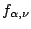 $f_{\alpha,\nu}$